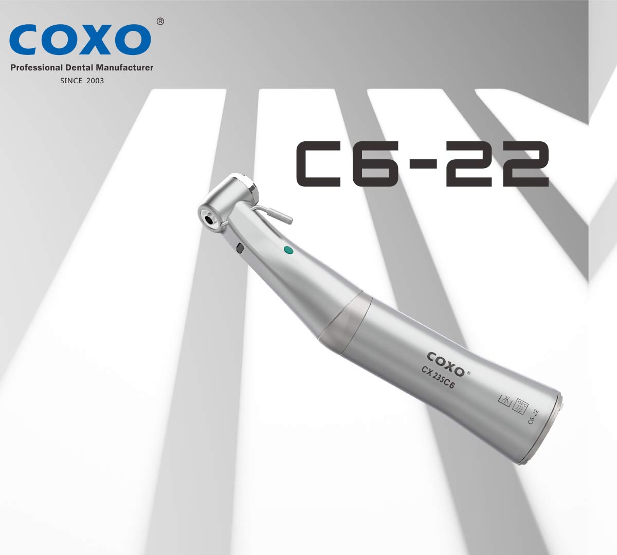 آنگل ایمپلنت20:1 کوکسو coxo پوش باتن (نوری) مدل C6-22